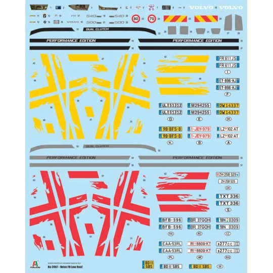 I3967-Volvo FH Low Roof 1/24 Italeri Truck