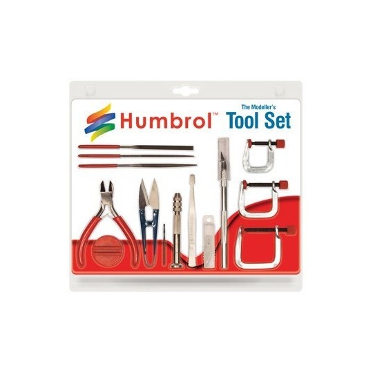 AG9159-Set d'outils réalisation maquettes, grand coffret Humbrol