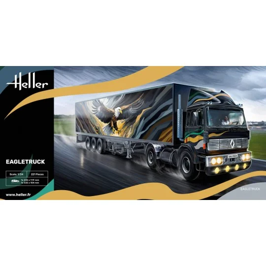 HEL-80784-Camion Eagletruck 1/24 Heller
