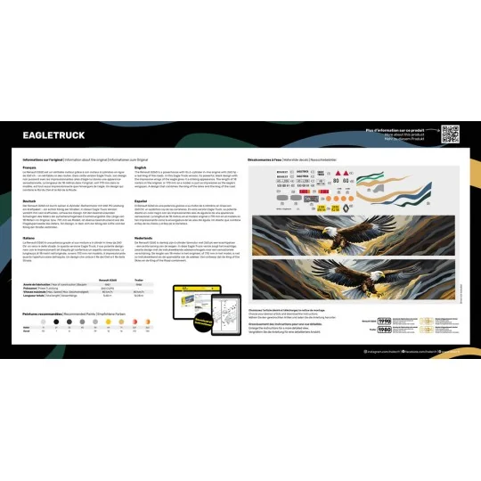 HEL-80784-Camion Eagletruck 1/24 Heller