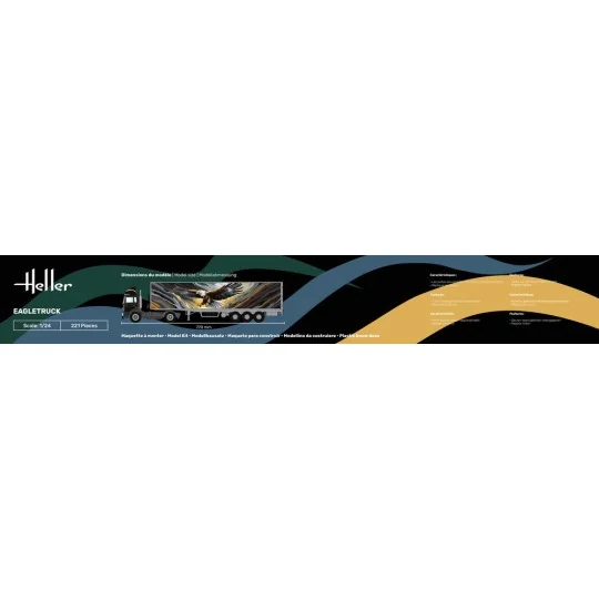 HEL-80784-Camion Eagletruck 1/24 Heller