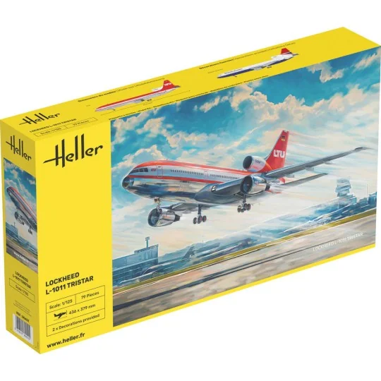 HEL-80451-Lockheed L-1011 Tristar 1/125 Heller aircraft