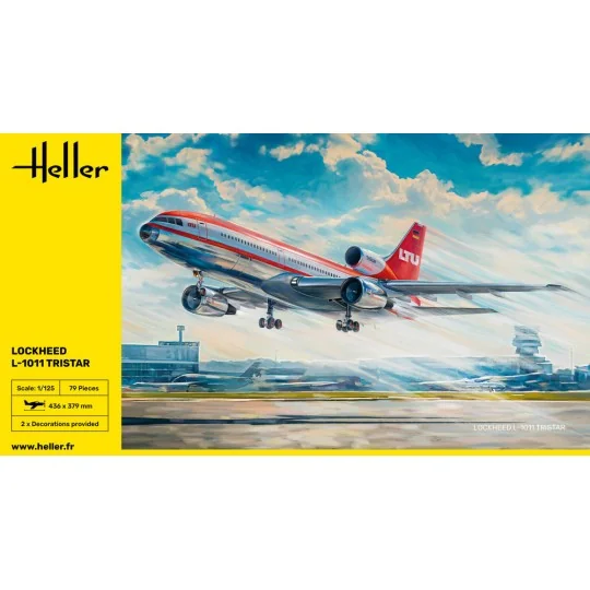 Avion Lockheed L-1011 Tristar 1/125 Heller Heller HEL-80451 - 2 HEL-80451-Avion Lockheed L-1011 Tristar 1/125 Heller - HEL-80451