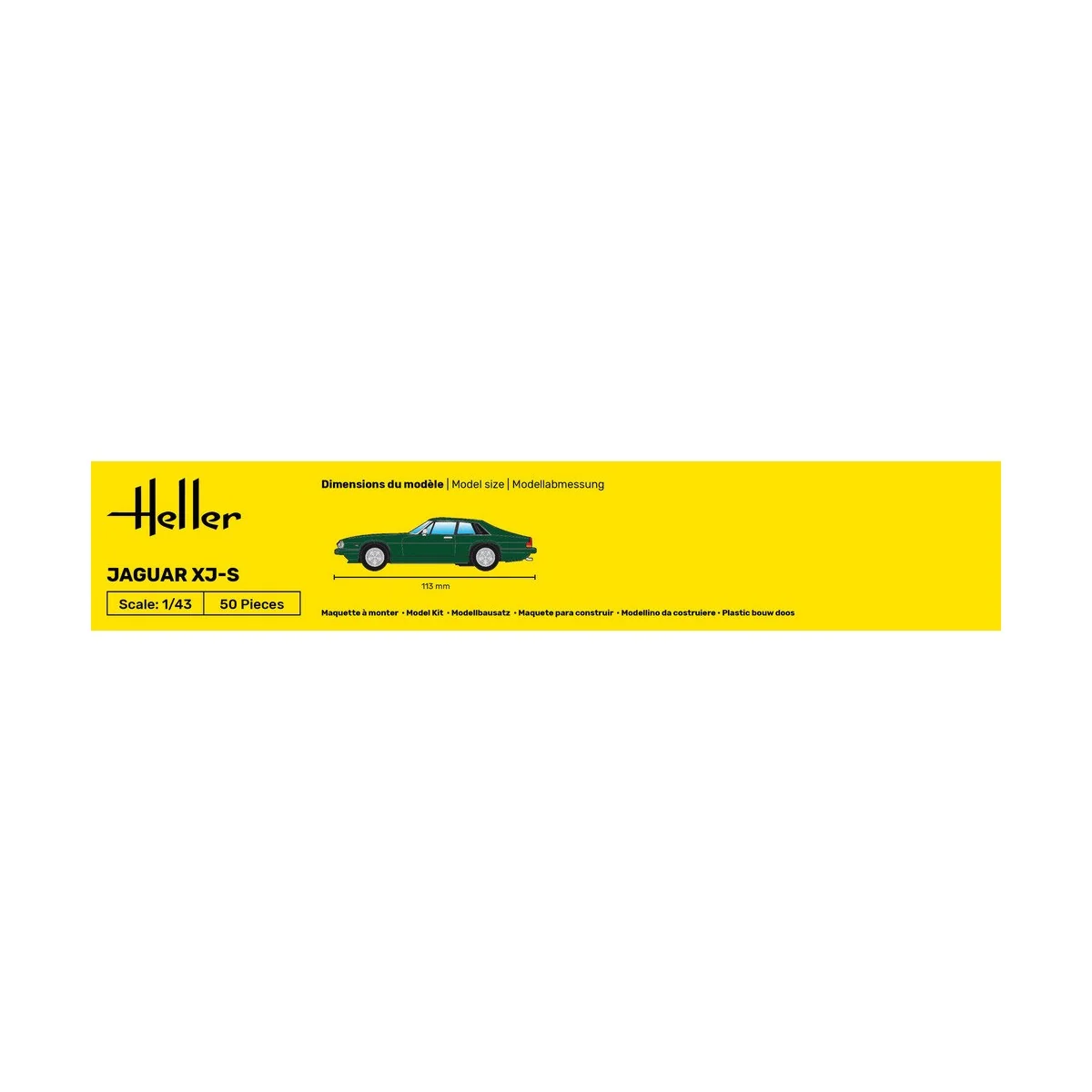 Jaguar XJ-S 1/43 Heller + colle et peintures Heller HEL-56183 - 4
