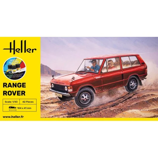 HEL-56181-Range Rover 1/43 Heller + colle et peintures