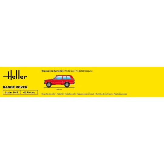 HEL-56181-Range Rover 1/43 Heller + colle et peintures
