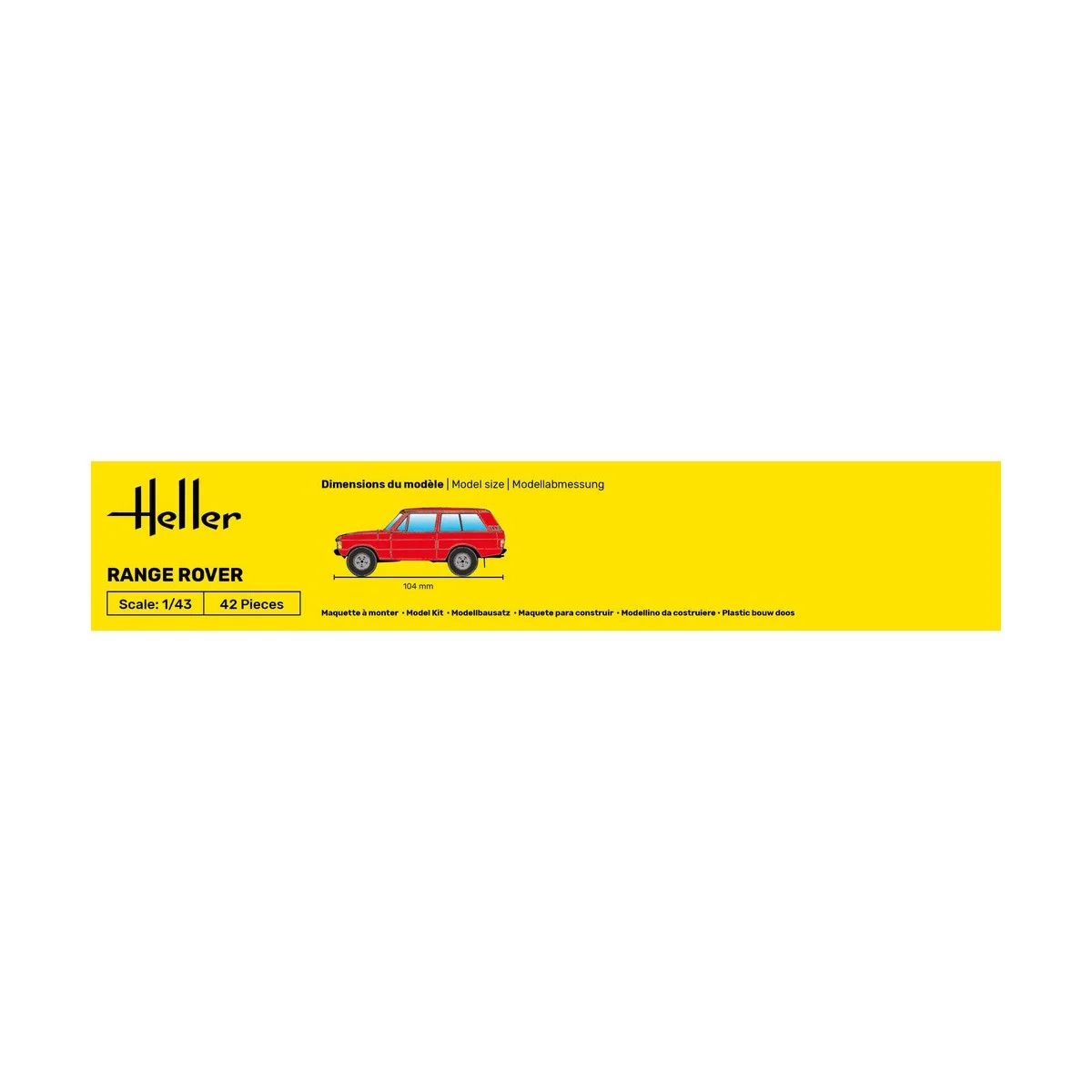 Range Rover 1/43 Heller + colle et peintures Heller HEL-56181 - 4
