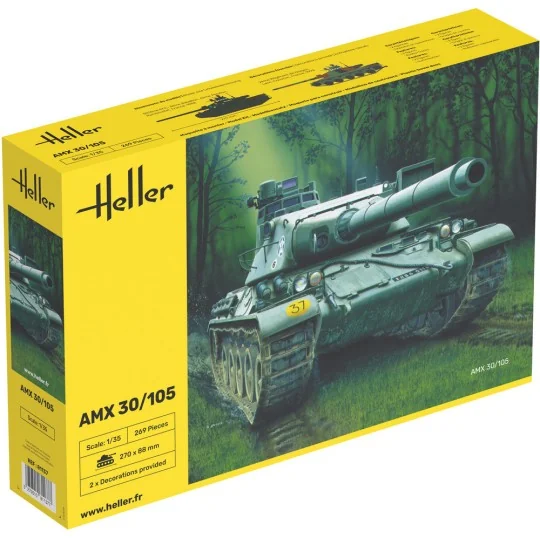 AMX 30/105 1/35 Heller Tank Heller HEL-81137 - 1 HEL-81137-AMX 30/105 1/35 Heller Tank - HEL-81137