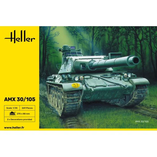 AMX 30/105 1/35 Heller Tank Heller HEL-81137 - 3 HEL-81137-AMX 30/105 1/35 Heller Tank - HEL-81137