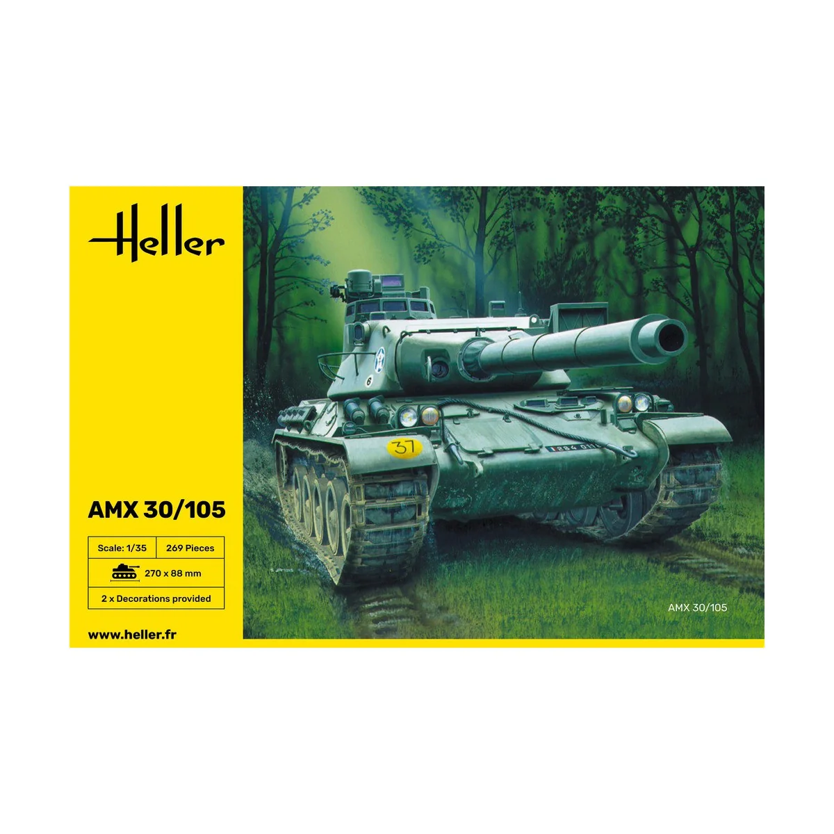 AMX 30/105 1/35 Heller Tank Heller HEL-81137 - 3 AMX 30/105 1/35 Heller Tank Heller HEL-81137 - 3