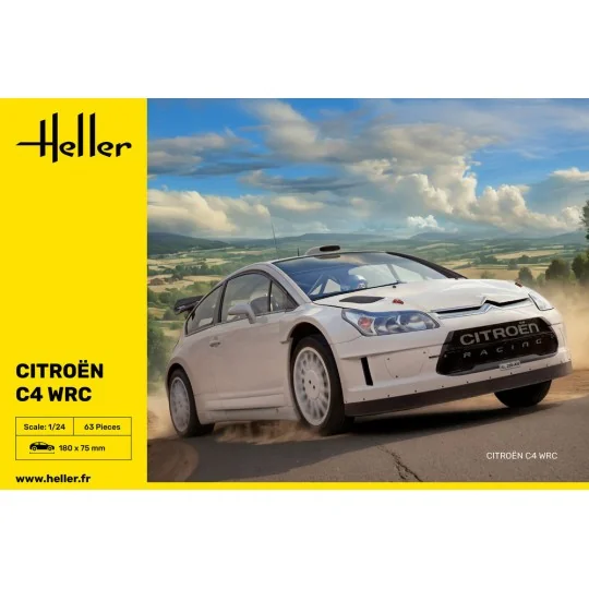 Citroën C4 WRC 1/24 Heller Heller HEL-80756 - 2 HEL-80756-Citroën C4 WRC 1/24 Heller - HEL-80756