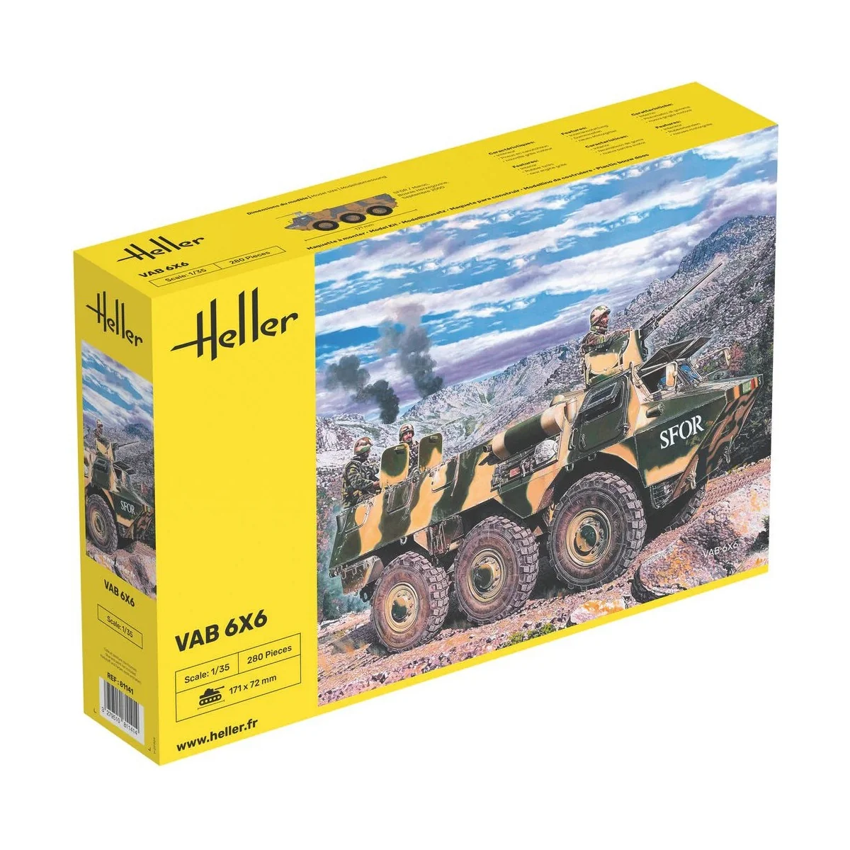 VAB 6x6 1/35 Heller Heller HEL-81141 - 1 VAB 6x6 1/35 Heller Heller HEL-81141 - 1