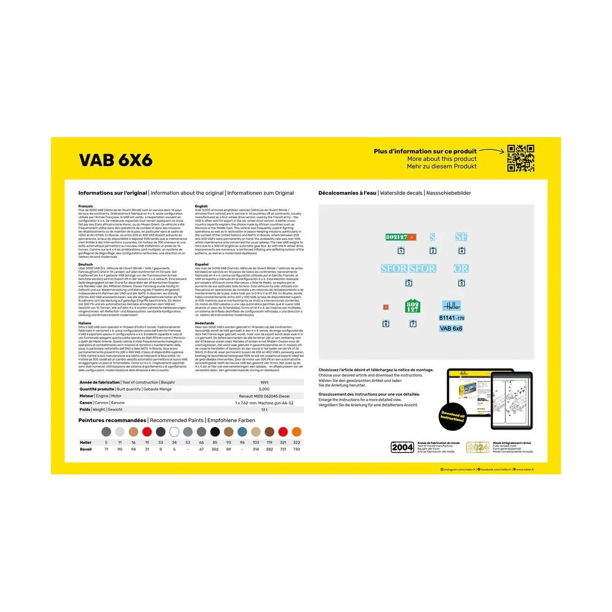 VAB 6x6 1/35 Heller Heller HEL-81141 - 2