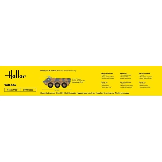 VAB 6x6 1/35 Heller Heller HEL-81141 - 4 HEL-81141-VAB 6x6 1/35 Heller - HEL-81141