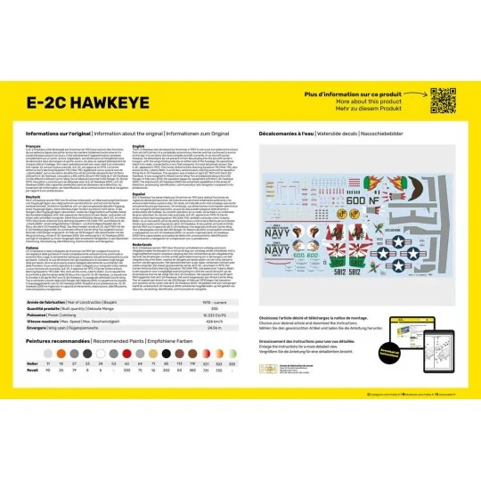 E-2C Hawkeye 1/72 Heller Heller HEL-82300 - 3 HEL-82300-E-2C Hawkeye 1/72 Heller - HEL-82300
