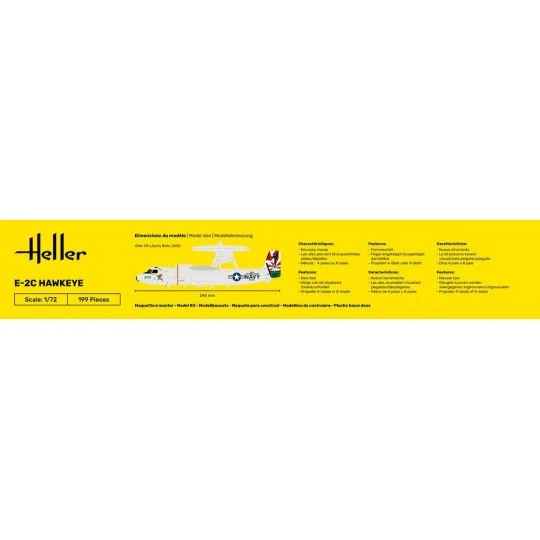 E-2C Hawkeye 1/72 Heller Heller HEL-82300 - 4 HEL-82300-E-2C Hawkeye 1/72 Heller - HEL-82300