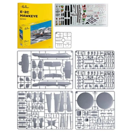 E-2C Hawkeye 1/72 Heller Heller HEL-82300 - 5 HEL-82300-E-2C Hawkeye 1/72 Heller - HEL-82300