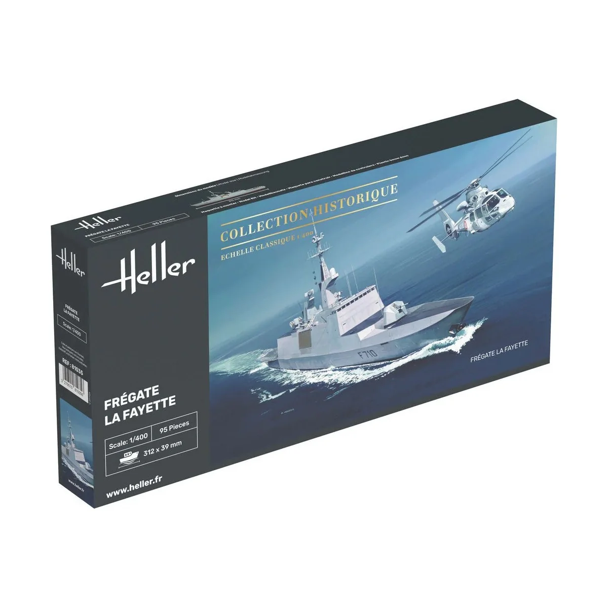 Bateau Frégate La Fayette 1/400 Heller Heller HEL-81035 - 1