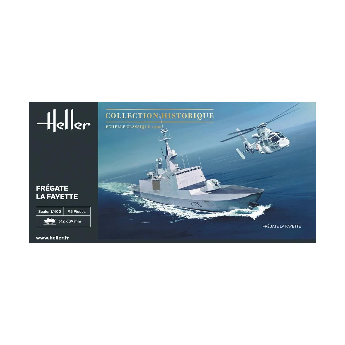 Ship Frégate La Fayette 1/400 Heller Heller HEL-81035 - 2