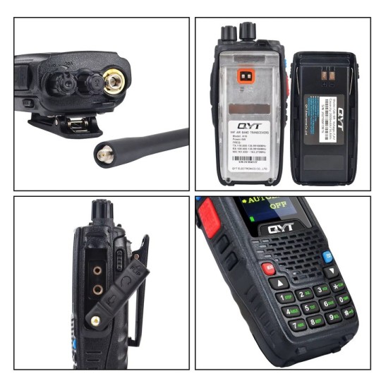 VHF Aviation / ULM radio transmission and reception 108-136 Mhz KT-A16 QYT QYT-KT-A16 - 7 QYT-KT-A16-VHF Aviation / ULM radio transmission and reception 108-136 Mhz KT-A16 QYT - QYT-KT-A16