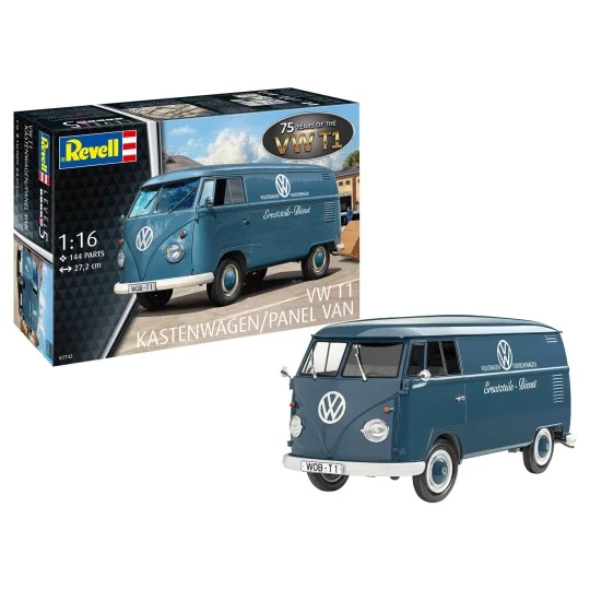 copy of Volkswagen T1 bus 1/24 + Revell paints Revell 07742 - 1 07742-Volkswagen T1 Panel Van - 75 years 1/16 Revell - 07742