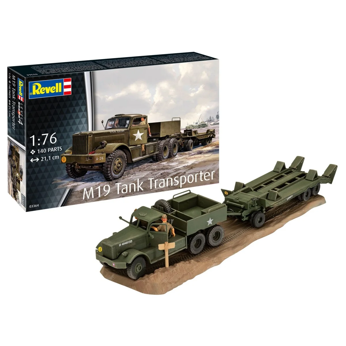 Revell 1/72 M19 Tank Transporter Revell 03364 - 1 Revell 1/72 M19 Tank Transporter Revell 03364 - 1