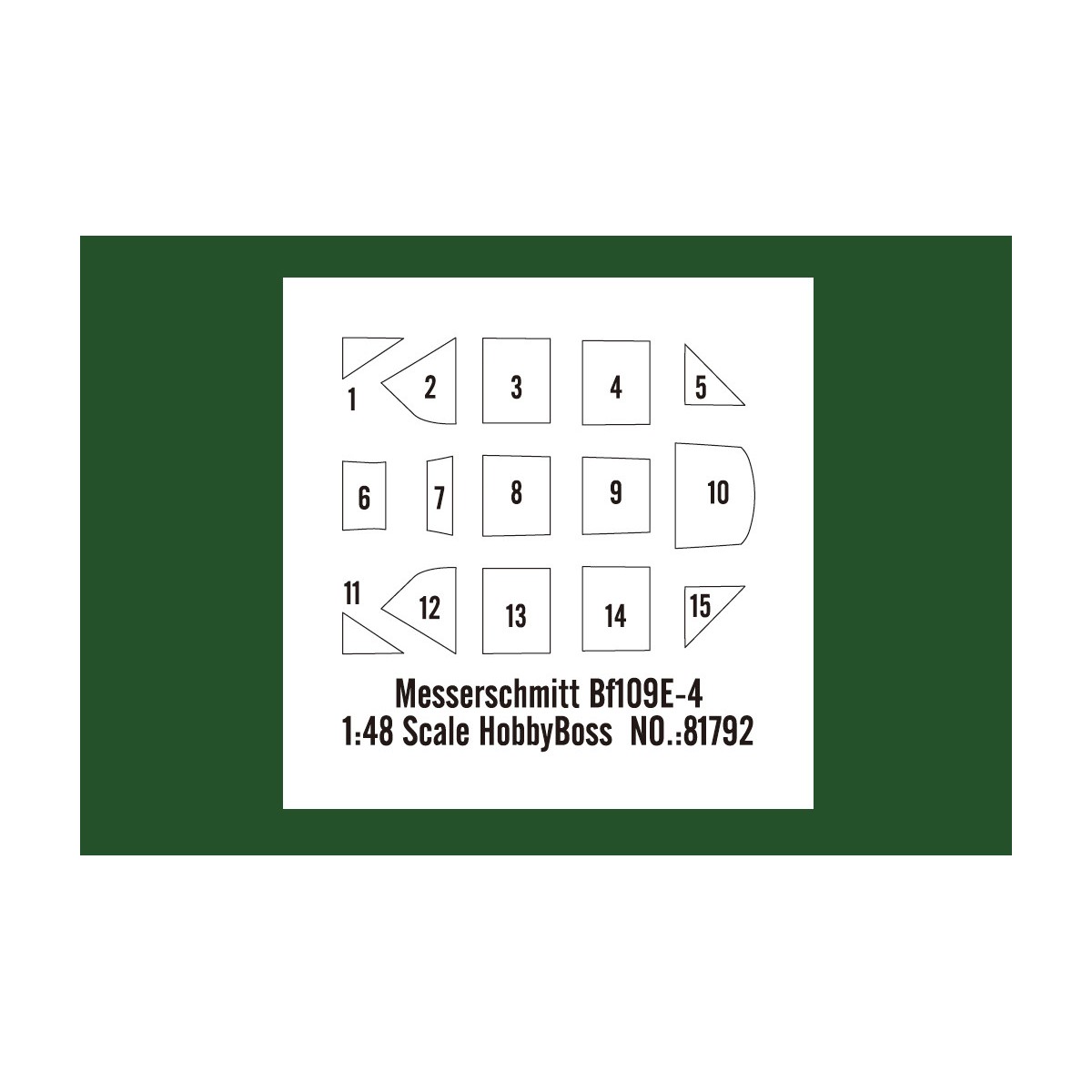 Messerschmitt Bf109E-4 1/48 Hobby Boss Hobby Boss HB81792 - 4