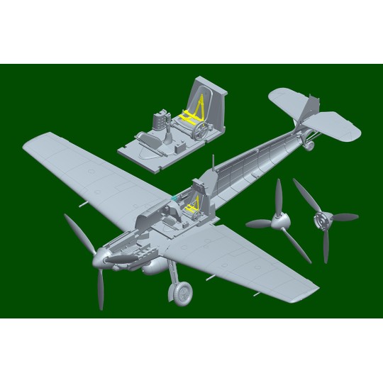 HB81792-Messerschmitt Bf109E-4 1/48 Hobby Boss - HB81792
