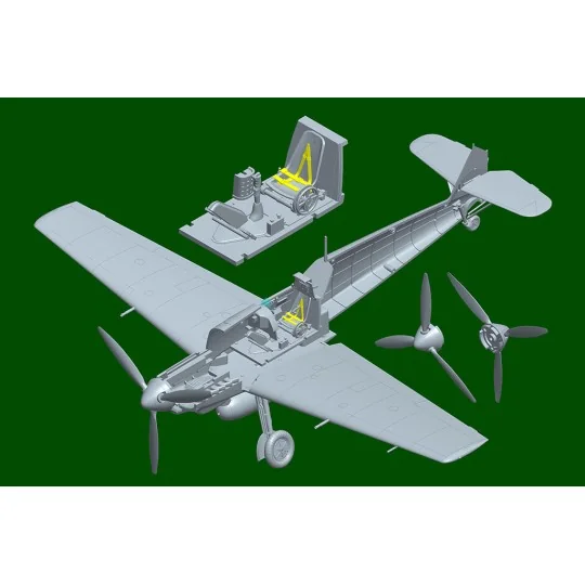 Messerschmitt Bf109E-4 1/48 Hobby Boss Hobby Boss HB81792 - 10 HB81792-Messerschmitt Bf109E-4 1/48 Hobby Boss - HB81792