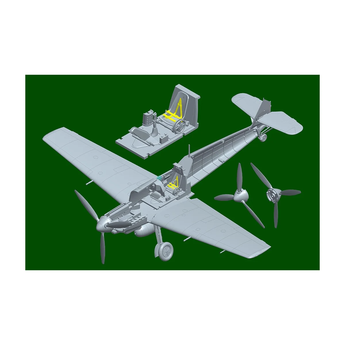 Messerschmitt Bf109E-4 1/48 Hobby Boss Hobby Boss HB81792 - 10 Messerschmitt Bf109E-4 1/48 Hobby Boss Hobby Boss HB81792 - 10