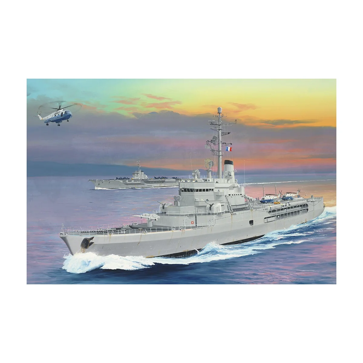 copy of Boat JEANNE D'ARC French helicopter carrier 2008 1/350 Trumpeter Trumpeter TR056356 - 1 copy of Boat JEANNE D'ARC French helicopter carrier 2008 1/350 Trumpeter Trumpeter TR056356 - 1