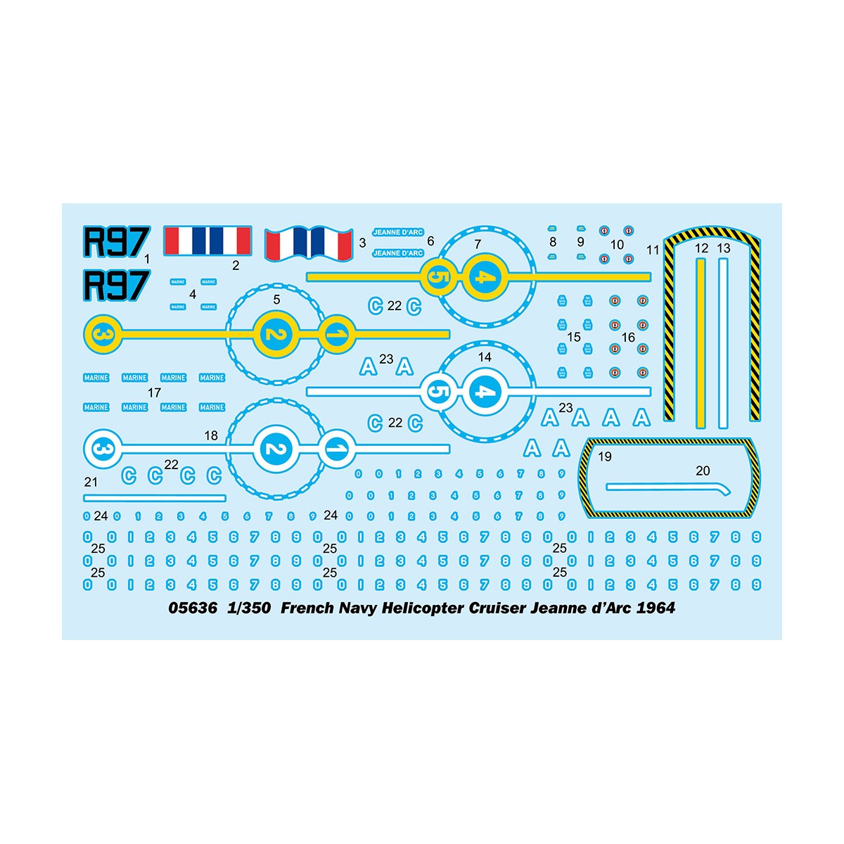 Bateau JEANNE D'ARC Porte-hélicoptères Français 1964 1/350 Trumpeter Trumpeter TR056356 - 3