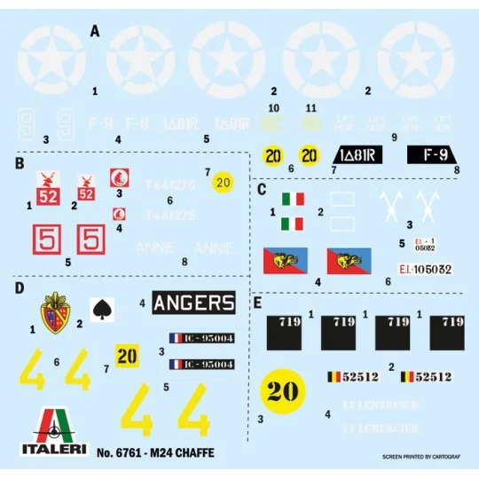 I6761-Char M24 "Chaffee" 1/35 Italeri
