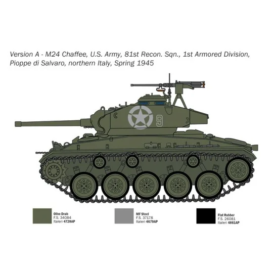 I6761-Char M24 "Chaffee" 1/35 Italeri - I6761