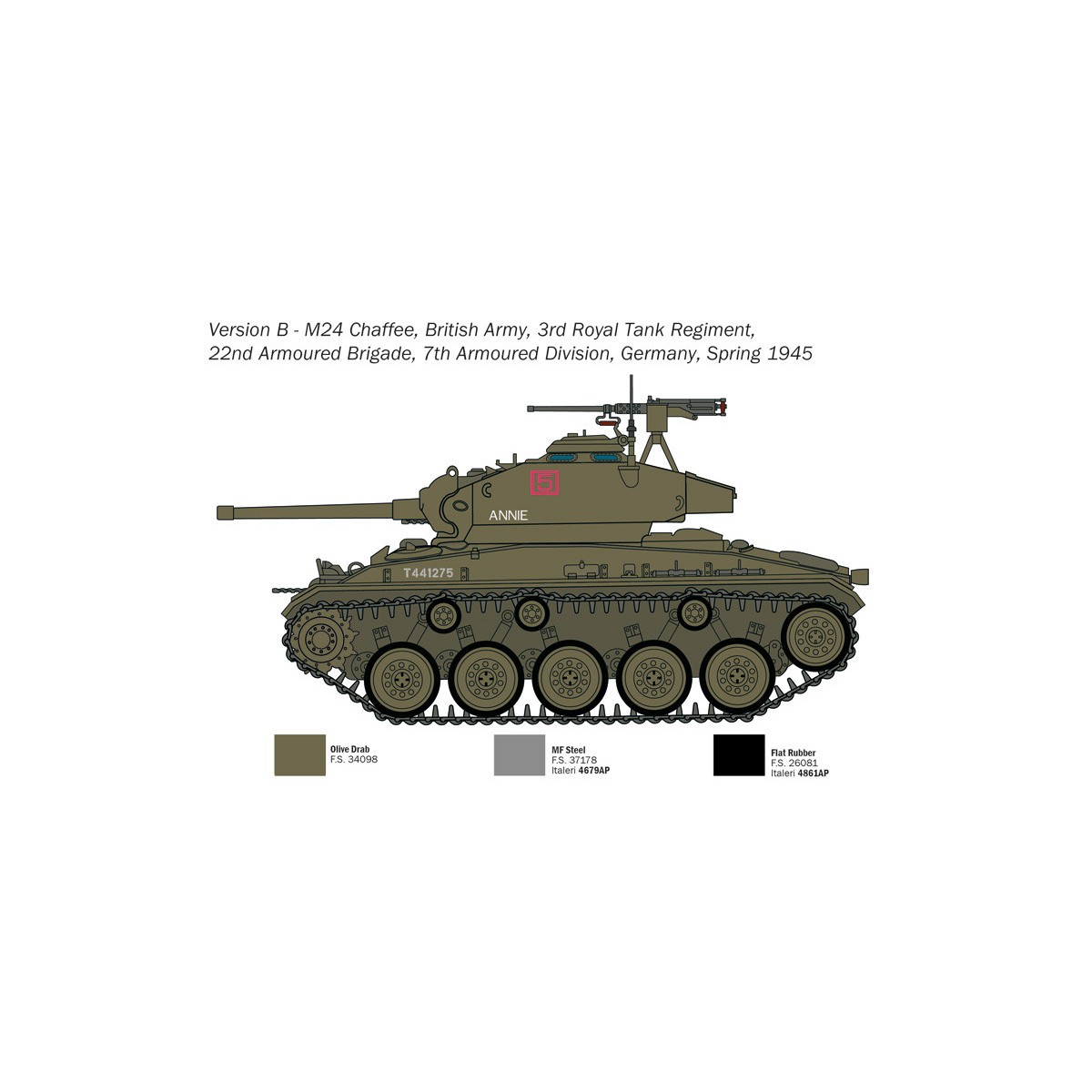 Char M24 "Chaffee" 1/35 Italeri Italeri I6761 - 5