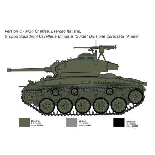 I6761-Char M24 "Chaffee" 1/35 Italeri - I6761