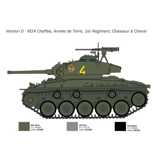 I6761-Char M24 "Chaffee" 1/35 Italeri