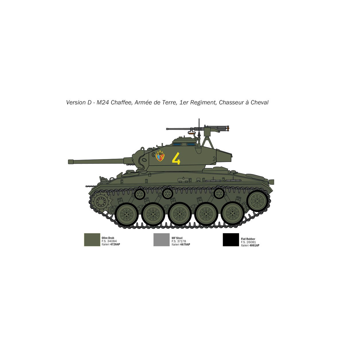 Char M24 "Chaffee" 1/35 Italeri Italeri I6761 - 7