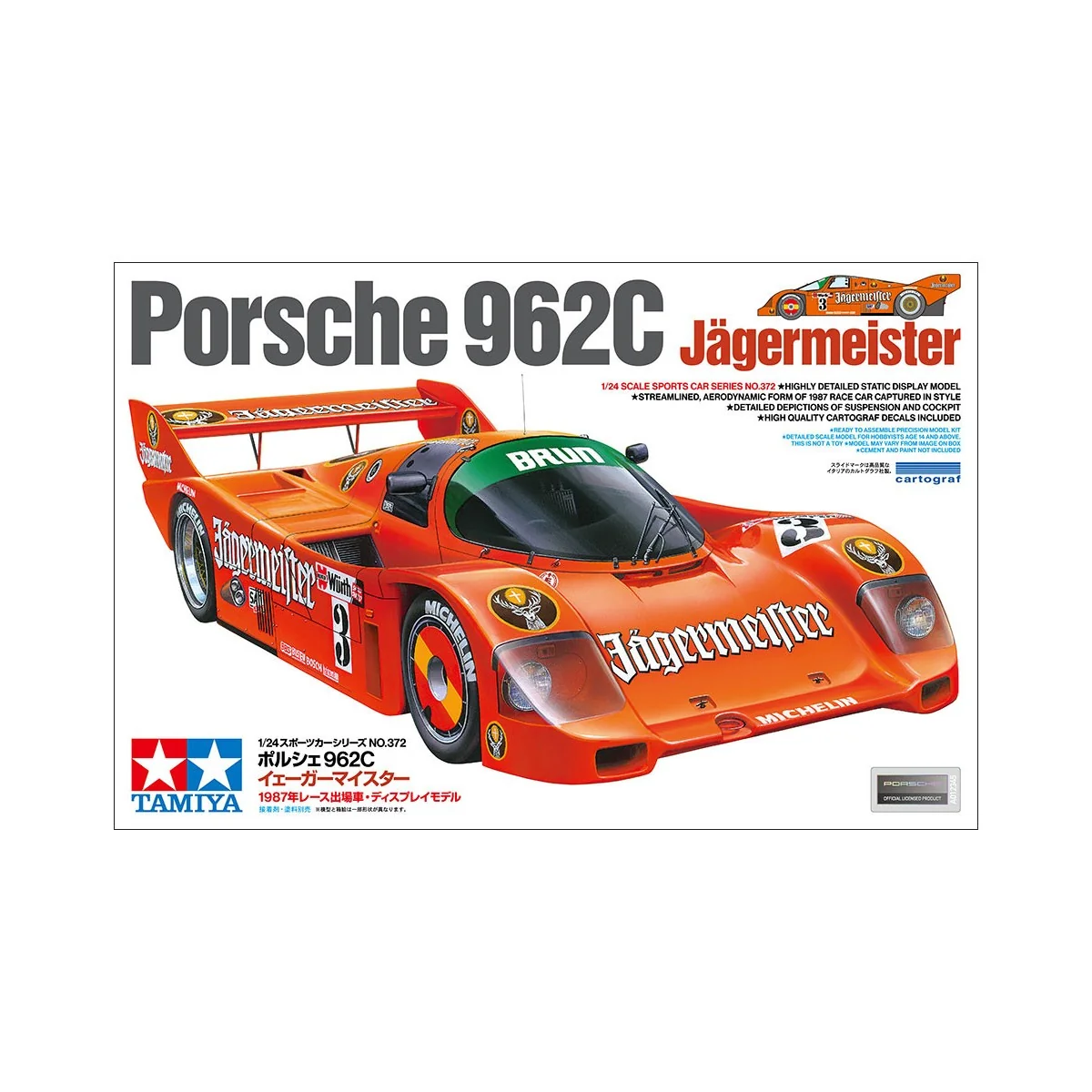 Porsche 692C Jägermeister 1/24 Tamiya Tamiya 24372 - 2 Porsche 692C Jägermeister 1/24 Tamiya Tamiya 24372 - 2