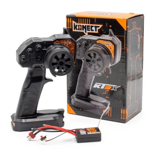 KN-KT3X-KR21-Radio Konect KT3X 2.4Ghz + récepteur/ESC KR21 (2 en 1) Konect