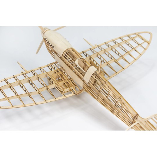 VX18-Spitfire 1/24 laser cut wood, static model DW Hobby