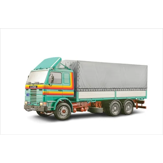 I90762-Camion Scania 142H 6x2 Bâché 1/24 Italeri - I90762