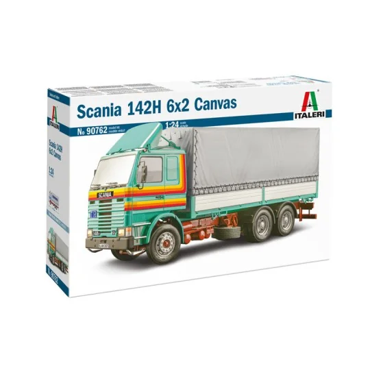 I90762-Camion Scania 142H 6x2 Bâché 1/24 Italeri - I90762