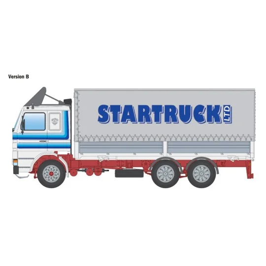 I90762-Scania 142H 6x2 Tarpaulin Truck 1/24 Italeri