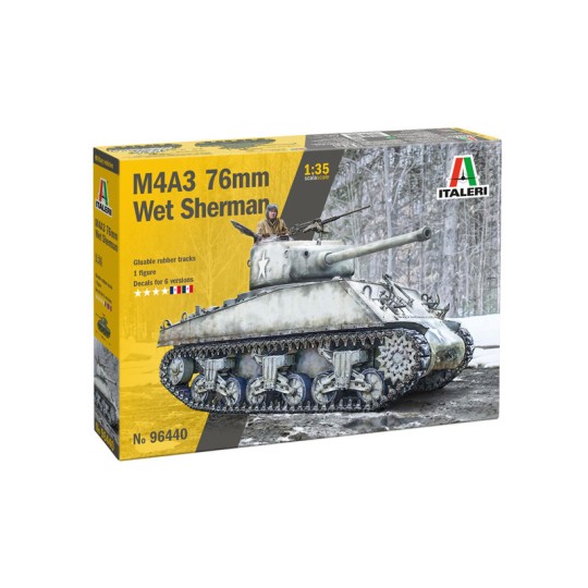 I96440-Char Sherman M4A3 Wet 1/35 Italeri