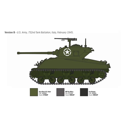 I96440-Char Sherman M4A3 Wet 1/35 Italeri