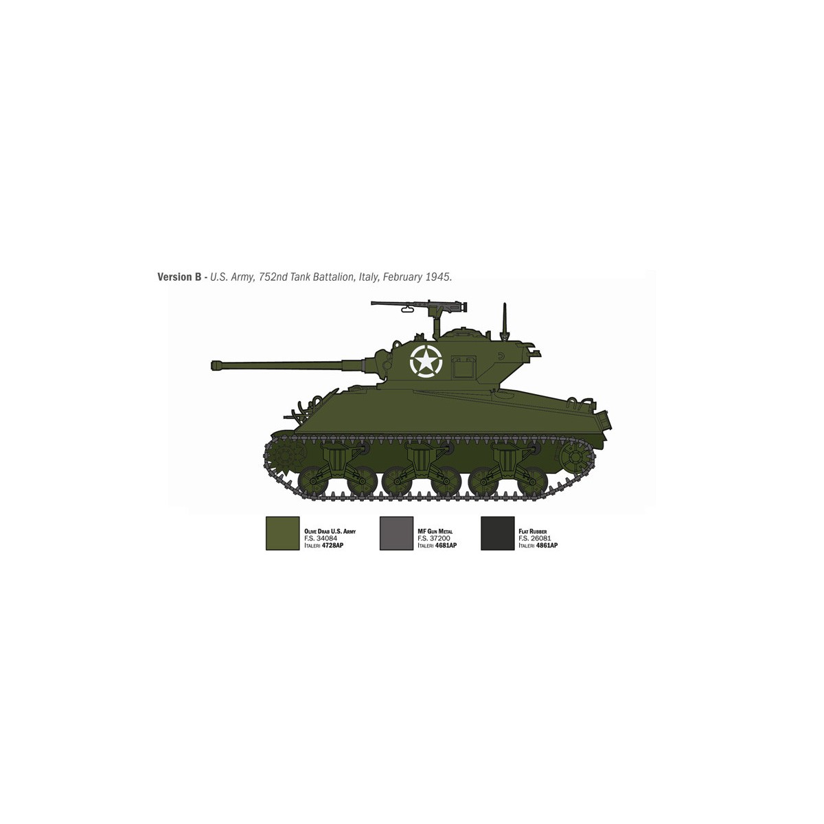 Char Sherman M4A3 Wet 1/35 Italeri Italeri I96440 - 5