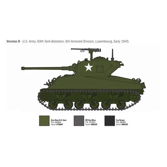 I96440-Char Sherman M4A3 Wet 1/35 Italeri - I96440