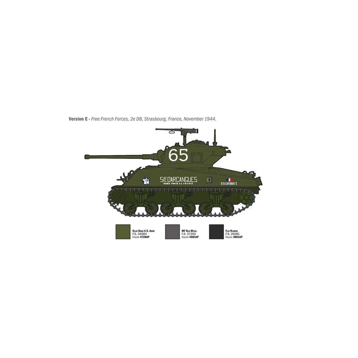 Char Sherman M4A3 Wet 1/35 Italeri Italeri I96440 - 8