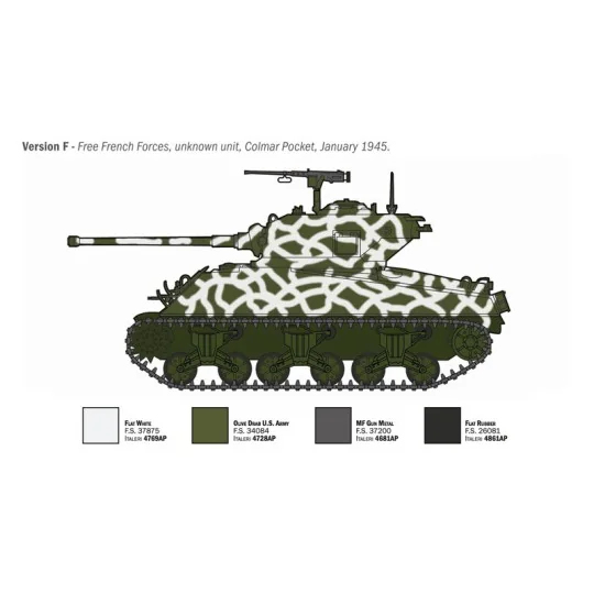 I96440-Char Sherman M4A3 Wet 1/35 Italeri - I96440